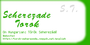 seherezade torok business card