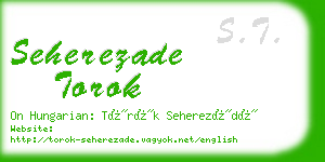 seherezade torok business card